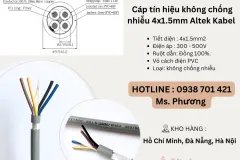 Cáp tín hiệu không chống nhiễu 4x1.5mm Altek Kabel Đà Nẵng, Hồ Chí Minh, Hà Nội
