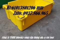 khay nhựa, hộp nhựa cơ khí , khay nhựa, thùng nhựa bít có quai sắt