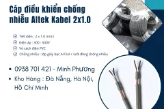 Cáp điều khiển chống nhiễu Altek Kabel 2x1.0 tại Đà Nẵng