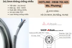 Cáp điều khiển Altek Kabel 2x1.5mm tại Đà Nẵng, Hồ Chí Minh, Hà Nội