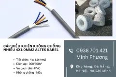Cáp tín hiệu không chống nhiễu Altek Kabel 4x1.0mm2 Quảng Nam, Quảng Ngãi, Bình