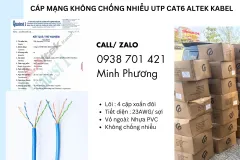 Cáp mạng UTP cat6 Altek Kabel tại Đà Nẵng, Hà Nội, TP HCM