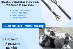Cáp điều khiển không chống nhiễu CT-500 3x0.75 Altek Kabel Đà Nẵng, Hải Dương, H