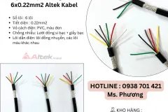 Cáp tín hiệu chống nhiễu 6x0.22mm Altek Kabel Đà Nẵng, Hà Nội, Hồ Chí Minh