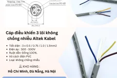 Cáp điều khiển 3 lõi Altek Kabel tại Đà Nẵng