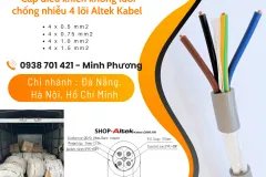 Cáp điều khiển không lưới chống nhiễu 4 lõi Altek Kabel Đắk Lắk, Bình Định, Phú