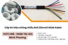 Cáp tín hiệu chống nhiễu 8 lõi tại Đà Nẵng