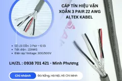 Cáp tín hiệu vặn xoắn 3 pair 22 AWG tại Đà Nẵng
