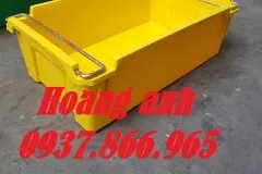Thùng nhựa đặc có quai sắt, thùng có quai sắt giá rẻ, thùng đặc có