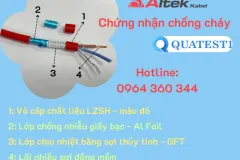 Cáp tín hiệu Altek Kabel chống cháy tại Hà Nội