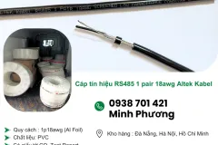 Cáp tín hiệu RS485 1 đôi 18AWG tại Hà Nội