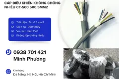 Cáp điều khiển không chống nhiễu CT-500 tại Đà Nẵng, Hà Nội, Hồ Chí Minh