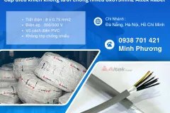 Cáp điều khiển không chống nhiễu 8x0.75mm² – Lựa chọn tối ưu cho hệ thống điều k
