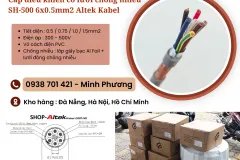 Cáp điều khiển có lưới chống nhiễu SH-500 6x0.5mm2 Altek Kabel Hà Nội, Huế