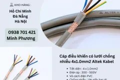 Cáp điều khiển có lưới chống nhiễu 4x1.0mm2 Altek Kabel Hà Nội, Đà Nẵng, Huế