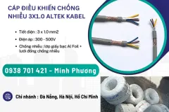 Cáp điều khiển chống nhiễu 3x1.0 tại Hà Nội