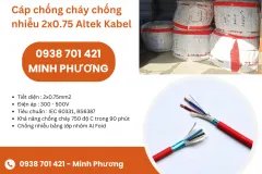 Cáp điện chống cháy chống nhiễu 2x0.75 Altek Kabel sẵn kho Đà Nẵng, Hà Nội, Hồ C