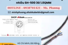 Cáp điều khiển Altek kabel có lưới chống nhiễu SH-500 3G 1.0QMM