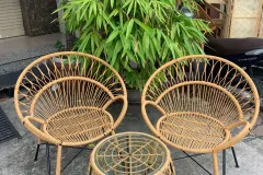 Bàn ghế cafe mây nhựa tại TP.HCM