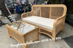 Ghế sofa mây tự nhiên cho không gian sống