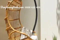 Xích đu mây tự nhiên cho không gian sống