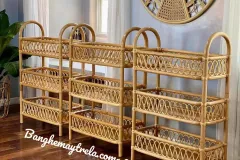 Kệ mây tự nhiên trang trí nhà cửa tại TP.HCM