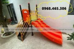 Cầu trượt sắt ngoài trời cho bé, cầu trượt trẻ em mầm non