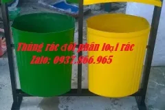 Bán thùng rác composite treo đôi tại Hà Nội