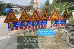 Biển báo công trường an toàn tại Tây Ninh