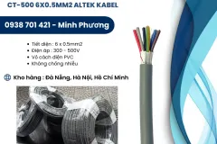 Cáp điện không chống nhiễu CT-500 6x0.5mm2 tại Hà Nội