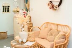 Sofa mây nhỏ gọn
