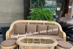 Sofa mây phòng khách nhỏ gọn