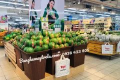Sọt nhựa giả mây trưng trái cây