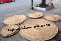 Thảm lục bình tròn decor trang trí