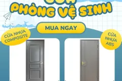 Cửa nhựa ABS cho nhà vệ sinh tại TP.HCM