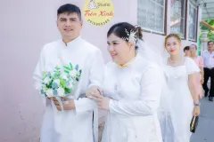 Áo dài cô dâu chú rễ bigsize tự tin trong ngày cưới