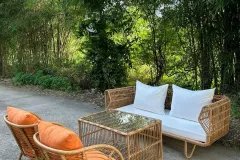 Bàn ghế sofa giả mây