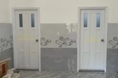 Giá cửa nhựa đài loan tại Quận 3 - Mẫu cửa nhựa giả gỗ..