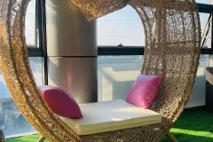Ghế chụp hình ngoài trời mây tre