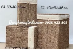 Giỏ đựng đồ mây tự nhiên
