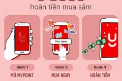 Mua sắm trực tuyến với; cashback trên ứng dụng My Point