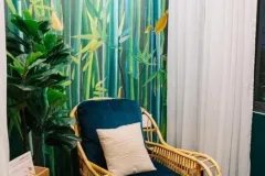 Ghế mây tự nhiên cho nail spa