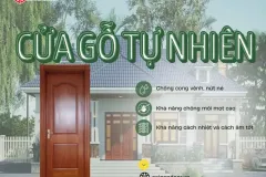 Cửa gỗ tự nhiên cho ngôi nhà tại TP.HCM