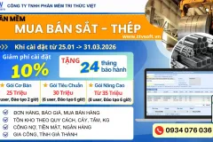 Phần mềm quản lý mua bán Sắt, Thép, Inox tại TP.HCM