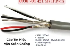 Cáp Tín Hiệu Vặn Xoắn 3pair chống nhiễu  – Tiết diện đa dạng (16AWG - 22AWG)