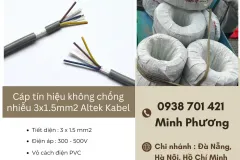 Cáp tín hiệu Altek Kabel chính hãng tại Đà Nẵng