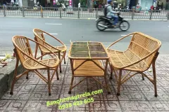 Bàn ghế mây sò cho phòng khách tại TP.HCM