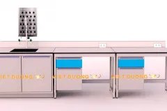 Bàn thí nghiệm áp tường phòng thí nghiệm, Laboratory Wall Table, Lab Wall Bench