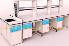 Bàn thí nghiệm trung tâm phòng lab tại Thành phố Hồ Chí Minh