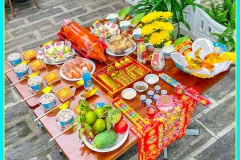Mâm cúng heo quay tại Cần Thơ